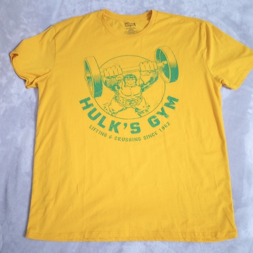 Marvel Comics Hulk's Gym Graphic Tee Tshirt Tee Shirt XL